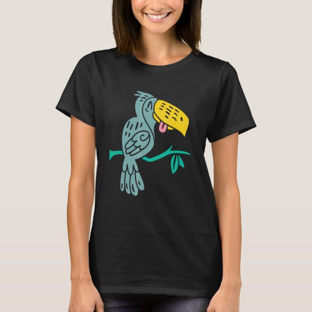   bird smiling Positive T-Shirt (Front)