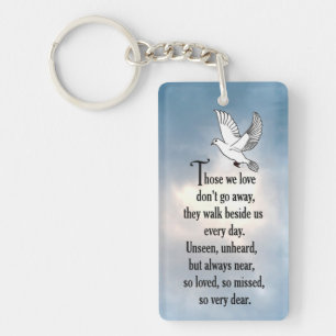 Bird "So Loved" Poem Key Ring