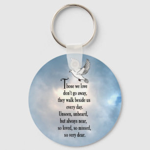 Bird "So Loved" Poem Key Ring