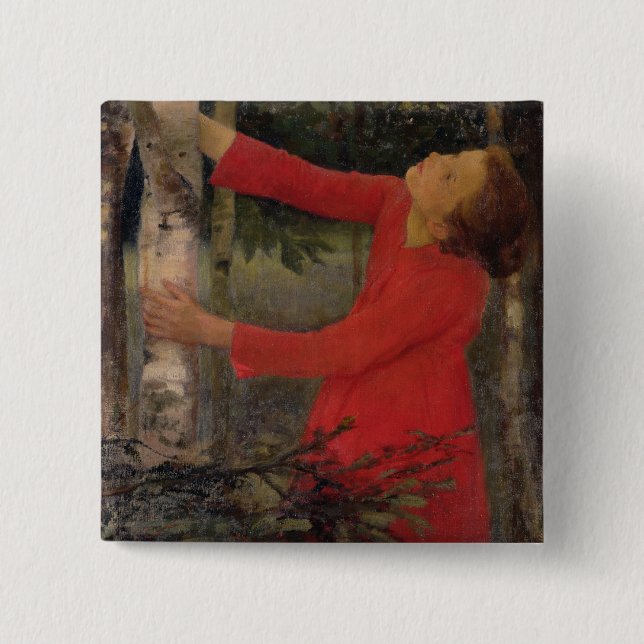 Bird Song 15 Cm Square Badge (Front)