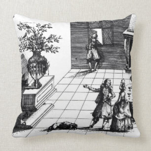 Bird song musical tree, published c.1670 (engravin cushion