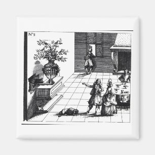 Bird song musical tree, published c.1670 (engravin magnet