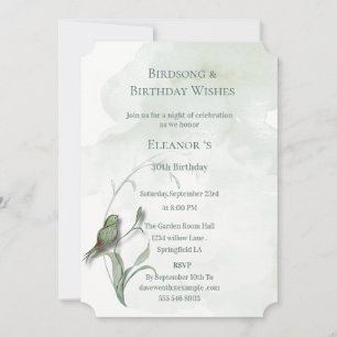 Bird songs and best wishes Invitation