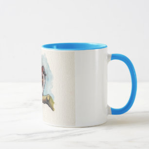 Bird: Sparrow in Watercolor Mug
