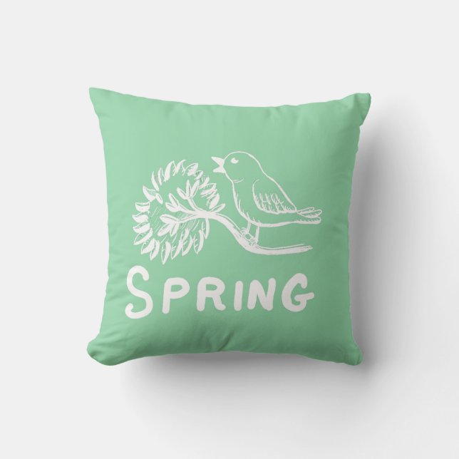 bird,spring cushion (Front)