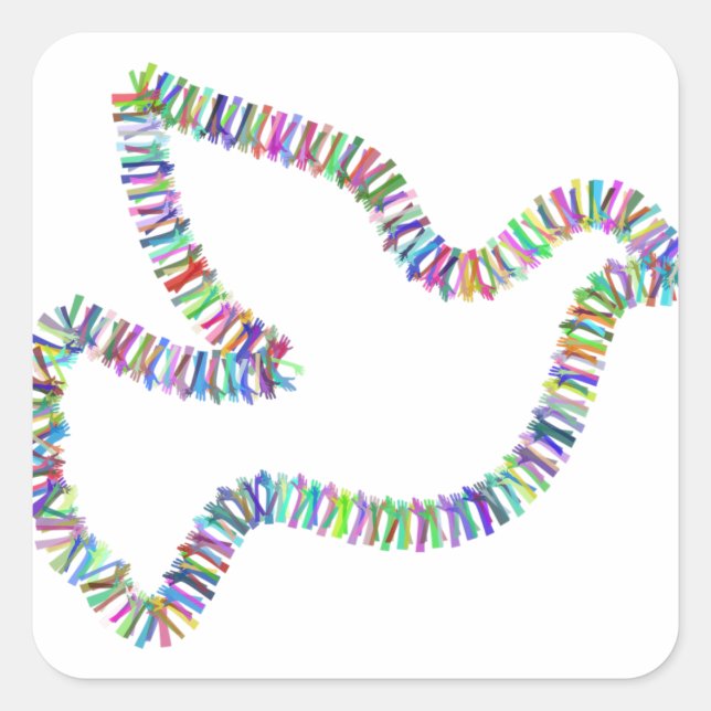 Bird Square Sticker (Front)