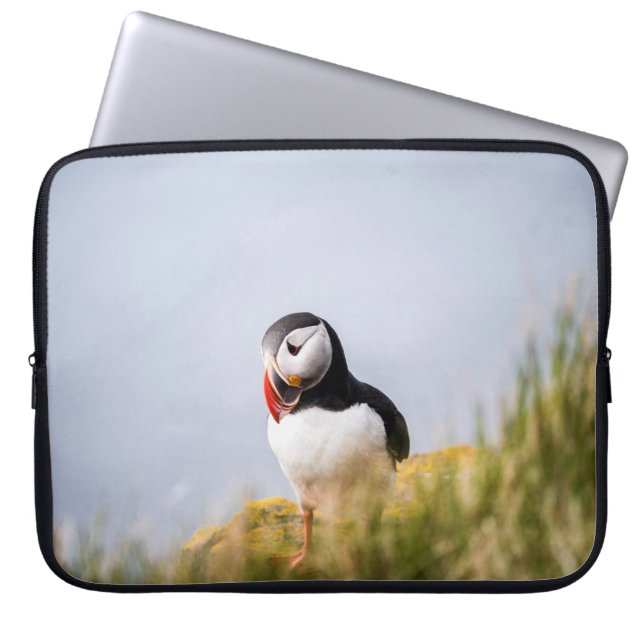 BIRD STANDING ON GRASS LAPTOP SLEEVE (Front)