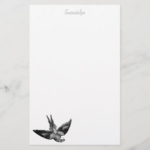 Bird stationery personalised