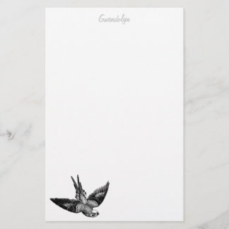 Bird stationery personalised