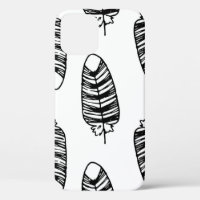 Bird striped feather pattern. Seamless pattern of 