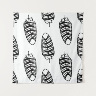 Bird striped feather pattern. Seamless pattern of Tapestry