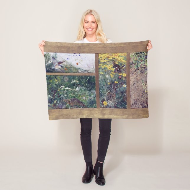 Bird Studies, Bruno Liljefors Fleece Blanket (In Situ)