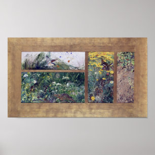 Bird Studies, Bruno Liljefors Poster