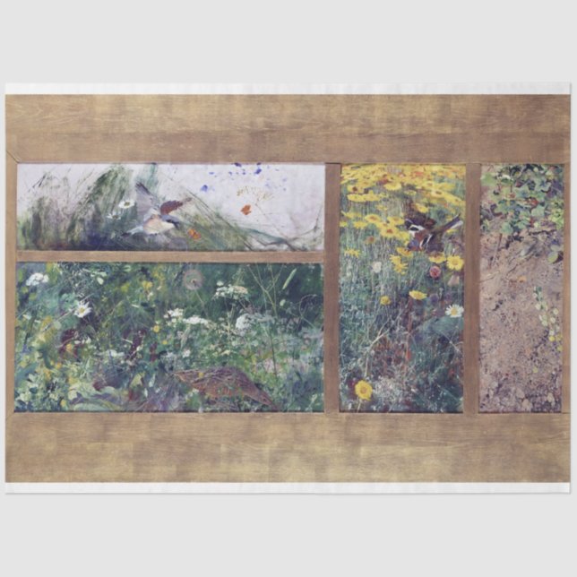 Bird Studies, Bruno Liljefors Tissue Paper (Front)