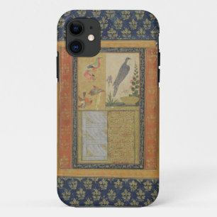 Bird study and calligraphy, Golconda, Andhra Prade iPhone 11 Case
