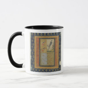 Bird study and calligraphy, Golconda, Andhra Prade Mug