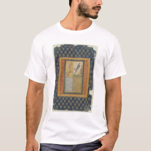 Bird study and calligraphy, Golconda, Andhra Prade T-Shirt