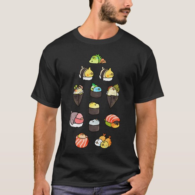 Bird Sushi T-Shirt (Front)