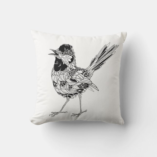 Bird Tattoo Cushion (Front)