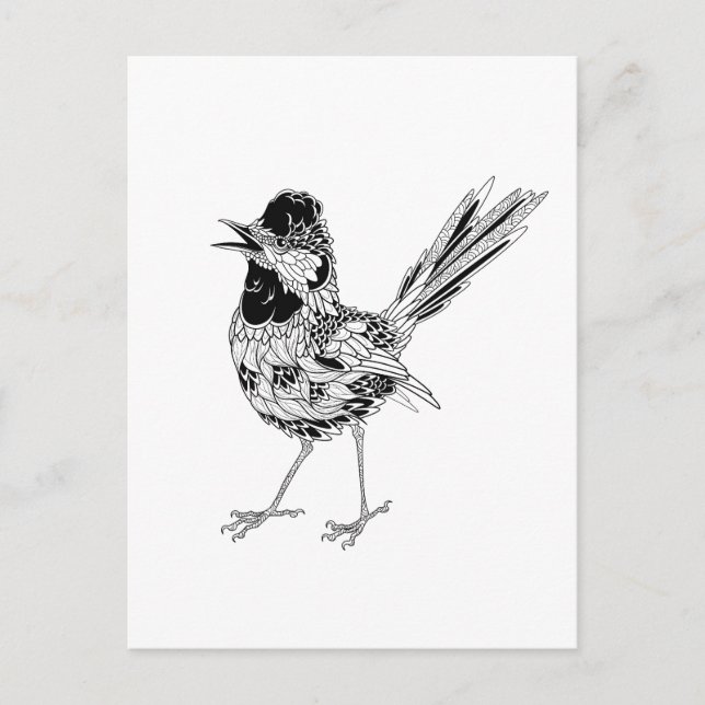 Bird Tattoo Postcard (Front)