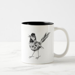 Bird Tattoo Two-Tone Coffee Mug
