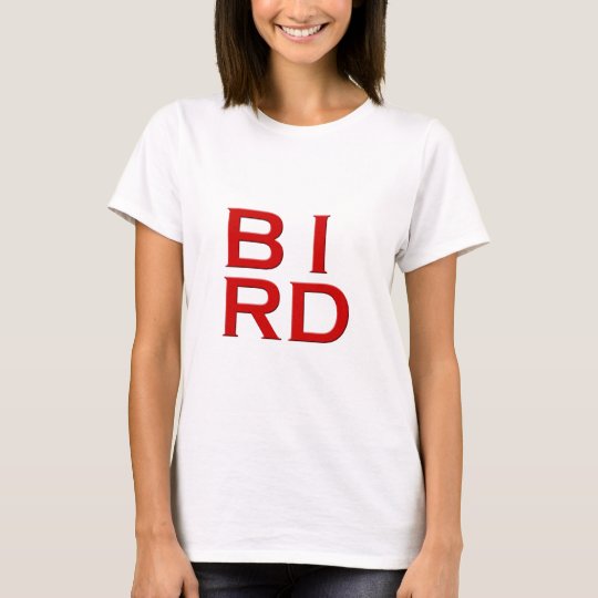 BIRD Text Art T-Shirt