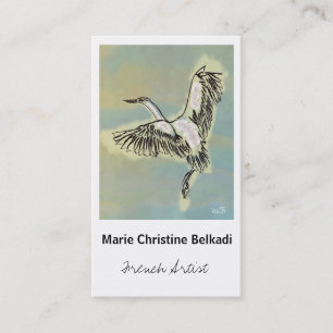 Bird Thank You Note - Artistic Business Card