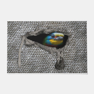 Bird Theme Welcome Mats, Colourful Bird Doormats