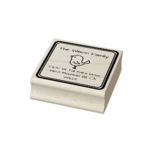 Bird Themed Address Stamp