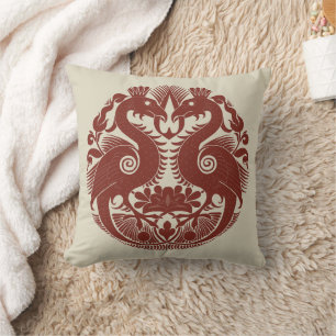 Bird-Things Throw Pillow