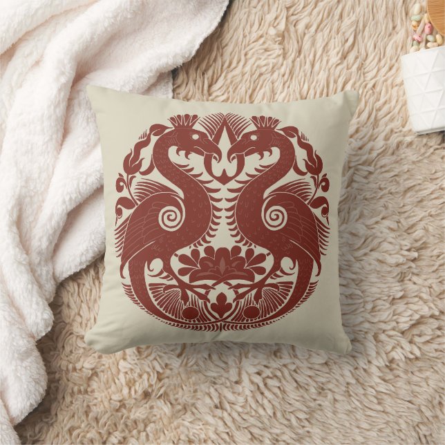 Bird-Things Throw Pillow (Blanket)