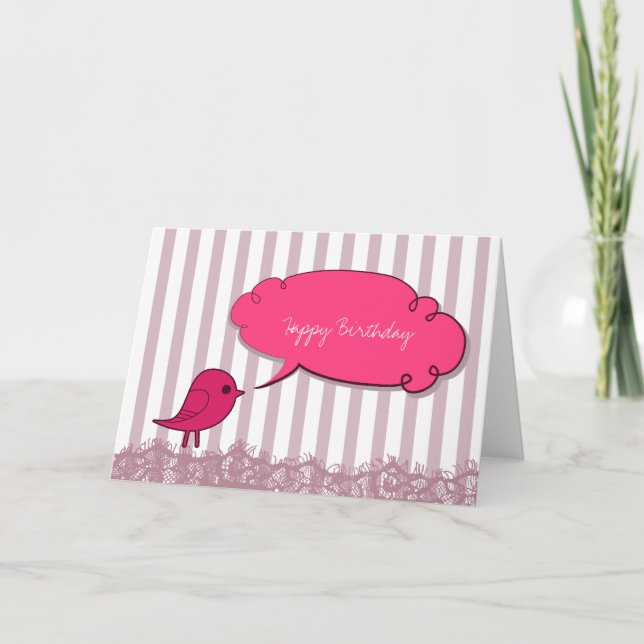 Bird Told Me Card (Front)