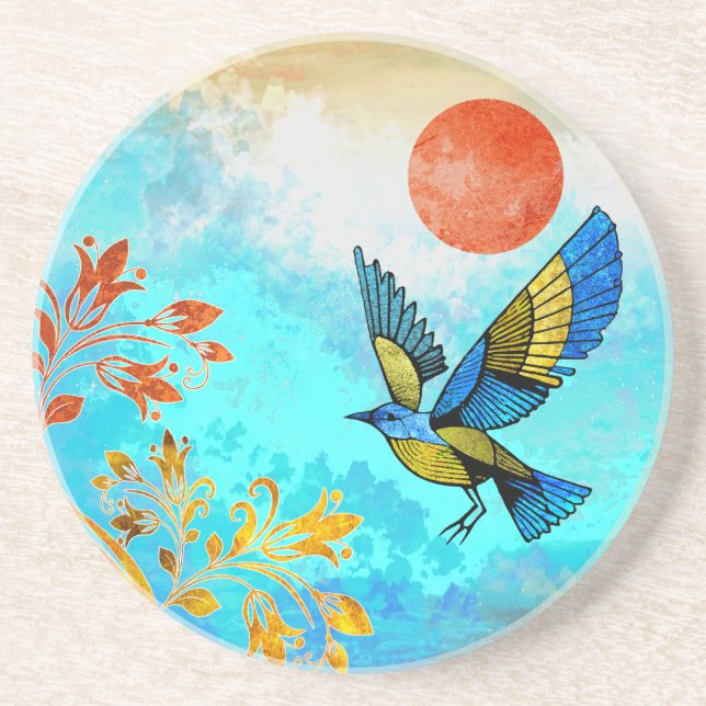 Bird Tree Sun Coaster (Front)