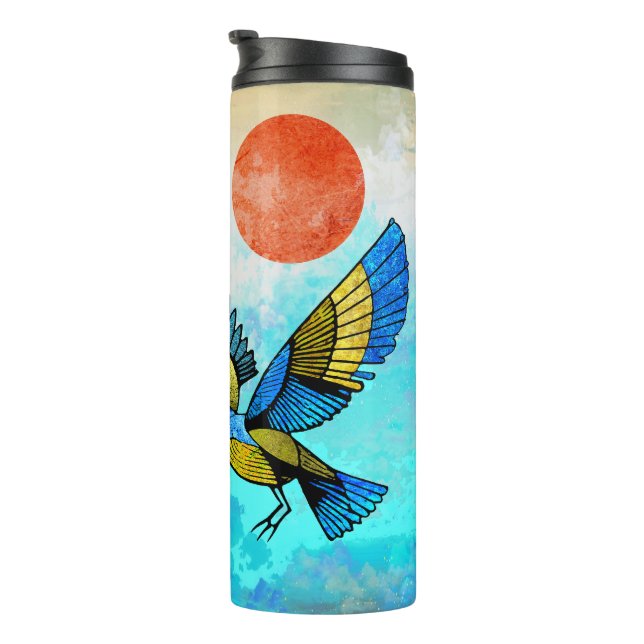 Bird Tree Sun Thermal Tumbler (Rotated Right)