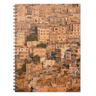 Bird view on Arab city. Amman. Jordan. Middle East Notebook