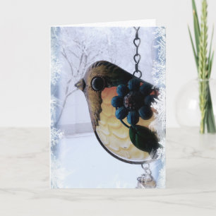 Bird Waiting for Spring Card