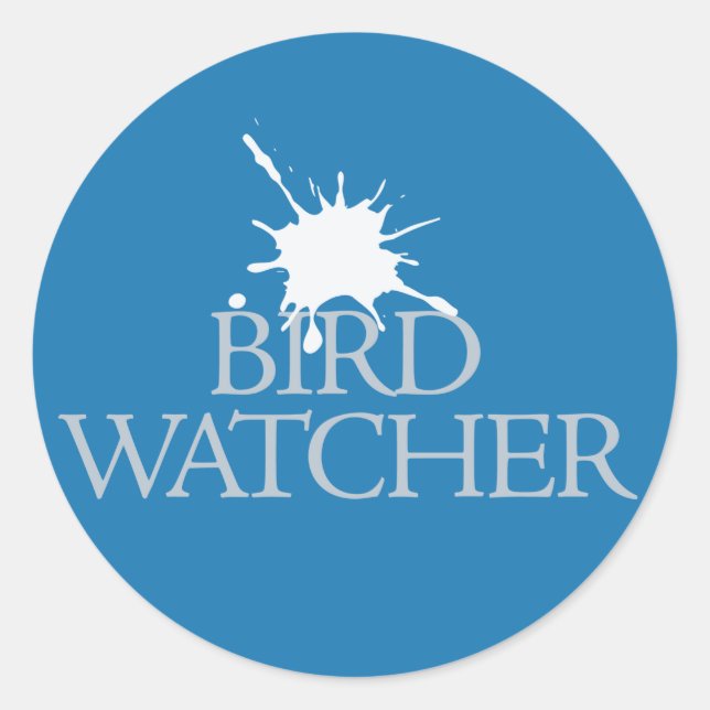 Bird Watcher Classic Round Sticker (Front)
