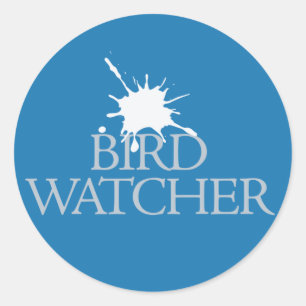 Bird Watcher Classic Round Sticker