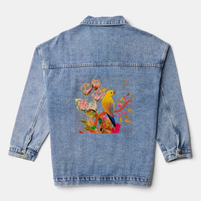 Bird Watcher Denim Jacket (Back)