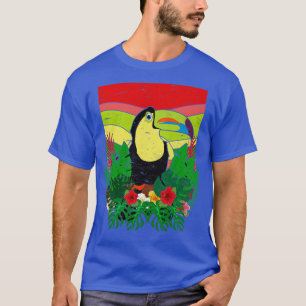 Bird Watcher Exotic Flowers Birdwatching Lover Tro T-Shirt