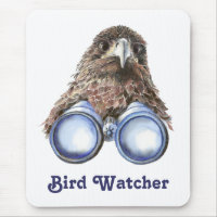 Bird Watcher Watching You Animal Humour watercolor