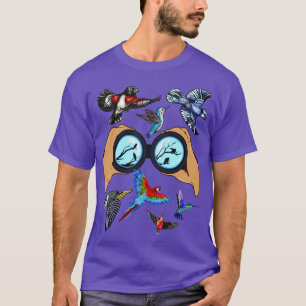 Bird Watching Binocular Design for a Bird Nerd T-Shirt