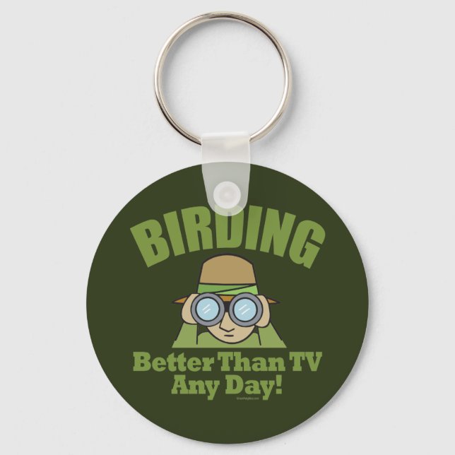 Bird Watching, Birding Key Ring (Front)