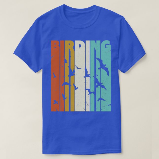 Bird Watching Birding Retro  T-Shirt (Design Front)