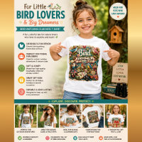 Bird Watching Club Kids T-Shirt | Cute Bird Lover 