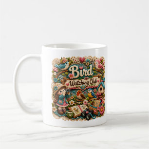 Bird Watching Club Mug Cute Bird Lover Coffee Mu