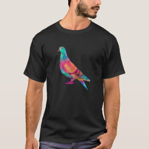 Bird Watching Colorful Pigeon Animal  Breeder T-Shirt