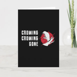 Bird Watching Crowing Crowing Gone Bird Watcher Card