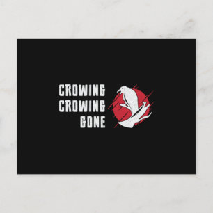 Bird Watching Crowing Crowing Gone Bird Watcher Postcard