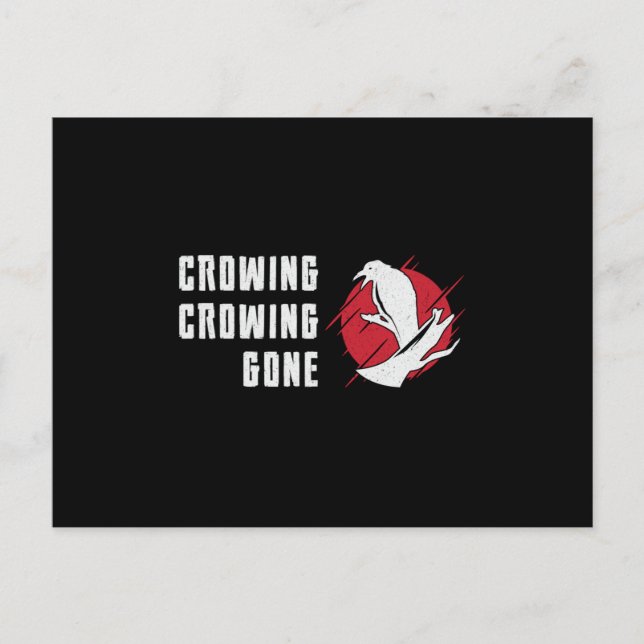 Bird Watching Crowing Crowing Gone Bird Watcher Postcard (Front)